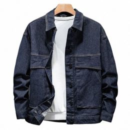 male Jean Coats Cargo Biker Men's Denim Jacket Motorcycle Autumn Wed Fi Low Price Free Ship High Quality Large Size O53y#