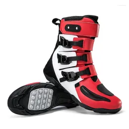 Cycling Shoes High Quality Fashion Street Style Professional Motorcycle Boots Leather Wear Platform Sh