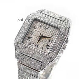 Thriving Gems luxury custom made hip hop men watch moissanite