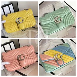 Macaron Colour Marmont bag Luxury Designer Crossbody bag phone bag Women's Shoulder Bags Fashion young girl crossbody wallet Luxury flap bag messenger bag 7A quality