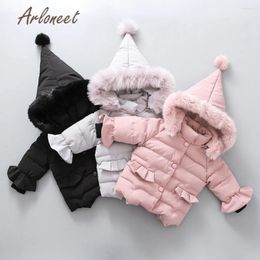 Down Coat Children Outerwear Warm Fur Kids Clothes Waterproof Windproof Thicken Boys Girls Cotton-padded Jackets Autumn And Winter