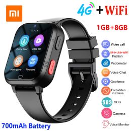 Watches Xiaomi 4G+Wifi Children Smart Watch 700mah Battery Kid Video Call SOS GPS+LBS Location Tracker SIM Card Smartwatch for Boy Girls