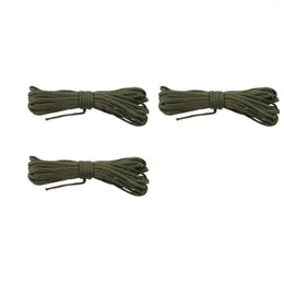 Charm Bracelets 3X 7 Rope Paracord Parachute Resistant Camping Survival Color: Army Green Length: 8M