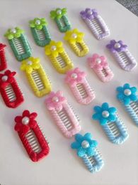 Dog Apparel 20pcs Pet Hair Clip Cute Flower Hairpin Comb Cat Grooming Accessories Puppy Pearl Headdress Teddy Yorkshire Supplies