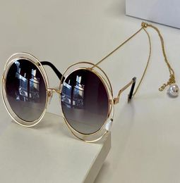 1145 Fashion Sunglasses With UV Protection for Women Vintage Round metal Frame popular Top Quality Come With Case classic With Cha6800810