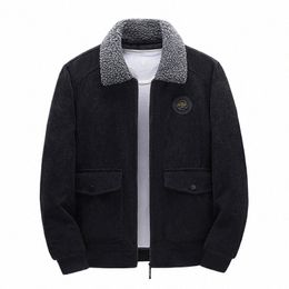 jsnfysj2112jr Corduroy coat men 2023 new fleece jacket autumn and winter fleece cott coat lamb fleece cott B3rp#