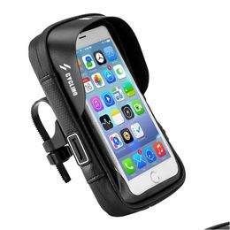 Panniers & Bags Waterproof Front Cycling Bike Bag Bicycle Phone Gps Holder Stand Motorcycle Handlebar Mount Accessories Sports Drop De Dhfvr