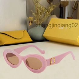 Designer Lowee Loweve Sunglasses Cycle Luxury Fashion Sports Polarise Sunglass Mens Womans Baseball Driving Travel Festival Pink Round Sun Glasses