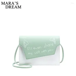 Shoulder Bags Mara's Dream 2024 Women's Letter Bag Fashion Spring And Summer Messenger Stitching Mobile Phone