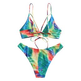 Cheap Price Custom New Design Bikini Sexy Two Piece Womens Digital Sublimation Swimsuit for Sale