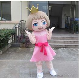 Mascot Costumes Halloween Christmas Lovely Girl Doll Mascotte Cartoon Plush Fancy Dress Mascot Costume