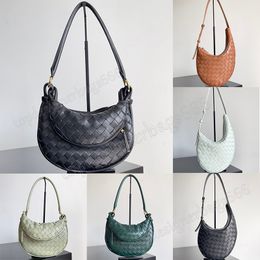 Small Gemelli Shoulder bag in supple leather women's weave Handbag Luxury Designer Small Drop Shoulder bags Crossbody Wallet