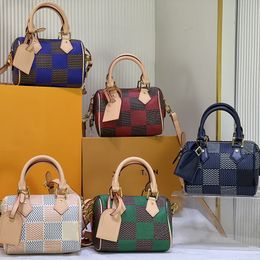 2024 Neue Mini Speedyes 18 Tasche Hochwertige Kissentasche Damentasche Designer Umhängetasche Lady Totes Tasche Luxus Handtasche Mode Umhängetaschen Geldbörse