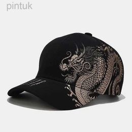 Ball Caps Printing Chinese Dragon Mens Baseball Caps Totem Belief Womens Cotton Snapback Hat Outdoor Sun Protection Gorras Trucker Cap 24327