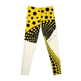 Active Pants Yayoi Kusama - Yellow Mushroom Leggings Fitness Woman Sporty Push Up Gym Top Womens