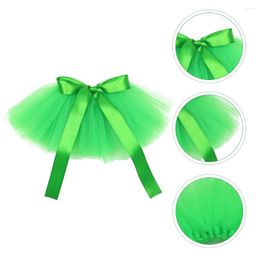 Dog Apparel Summer Pet Mesh Dress Girls Formal Dresses Chicken Tutu St Patrick's Day Skirt