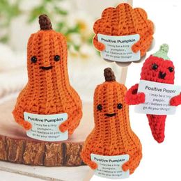 Party Favour Positive Knitting Pumpkin With Card Home Decoration Handmade Potato For Birthday Office Christams Decor Gif H8n0