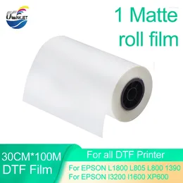 Ink Refill Kits 1 30CM 100M DTF Film Roll Direct Transfer For 75u Printer Heat PET Double Side Matte