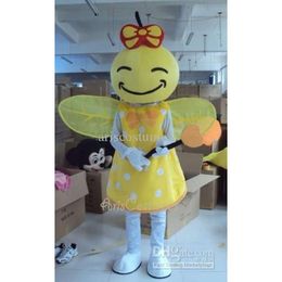 Mascot Costumes Halloween Christmas Lovely Bee Mascotte Cartoon Plush Fancy Dress Mascot Costume