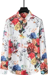 Camicia elegante firmata Camicia da uomo di qualità camicia da lavoro con bottoni classica camicetta primavera autunno a maniche lunghe in tinta unita con lettera