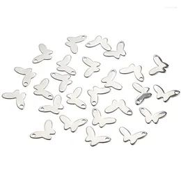 Charms 20pcs/bag 15x9mm Stainless Steel Butterfly Animal Jewelry Making DIY Pendants For Accessories