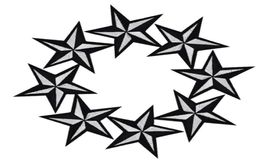 Diy stars patches for clothing iron embroidered patch applique iron on patches sewing accessories badge stickers on clothes bag DZ3384807