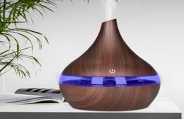 300ml USB Electric Aroma Air Diffuser Wood Ultrasonic Air Humidifier Cool Mist Maker For Home2099649