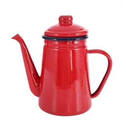 Baking Moulds 1.1L High-Grade Enamel Coffee Pot Pour Over Milk Water Jug Pitcher Barista Teapot Kettle For Gas Stove And Induction Cooker