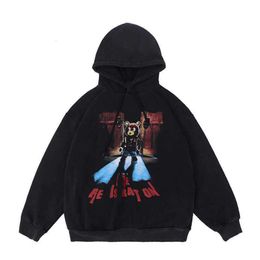 Designer Luxury kanyes Classic Autumn and winter new fashion brand bear free print men's hoodie