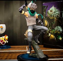 20cm Narutoed Shippuden Anbu Ninja Dark Hatake Kakashi PVC Action Figure GEM Figurine Statue Collectible Model Toy Q072226001239967