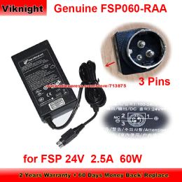 Adapter Genuine FSP060RAA 60W Charger 24V 2.5A AC Adapter for FSP FSP060RTAAN2 Round With 3 Pins Printer Power Supply