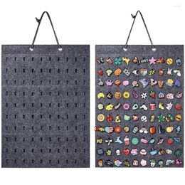 Storage Bags Shoe Charms Organizer Hanging Wall Mounted Shoes Decoration Croc Charm Display Stand Collection Accessory Holder 100pcs