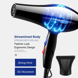 Hair Dryer 2200W Professional Powerful Hair Dryer Fast Heating And Cold Adjustment Ionic Air Blow Dryer with Air Collecting 240317