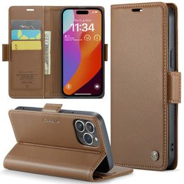 Phone Cases For Iphone 15 14 13 12 11 Mini Plus Max X XR XS Wallet RFID Blocking Leather CaseMe 023 Cover Anti theft Swipe