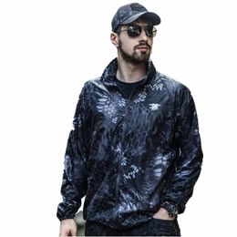 2023 Spring Summer Outdoors Men's Camo Clothing Skin Sunscreen Dry Coat Waterproof Breathable Lightweight Camoue Jacket Male p6tV#