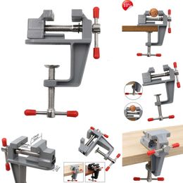 2024 Mini Bench Vise Woodworking Clamp Fixing Clip Muliti-Funcational Aluminium Jewellers Hobby Clamp On Table Flat Pliers Tool Vice