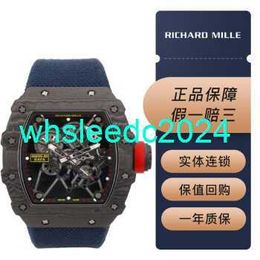 Men's Wristwatch Richardmills Luxury Watches Mens Rm53-01 Polo Limited Tourbillon Full Hollow 44.50 x 49.94 Manual Rm35-01 HBQH