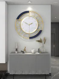 Wall Clocks Light Luxury Clock Living Room Modern Minimalist Atmosphere Home Fashion 2024 Creative Hanging