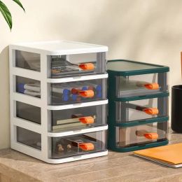 Drawers Small Stationery Drawer Storage Desktop Box Transparent Storage Cabinet Storage Plastic Mini
