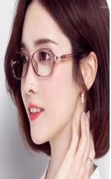 Sunglasses 2022 Women39s AntiBlue Light Reading Glasses Fashion Korean Ultra Plain Retro Small Frame Presbyopic2526862