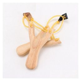 Party Favour Fidget Toys Wooden Slings Rubber String Fun Traditional Kids Outdoors Catapt Interesting Hunting Props Lt871 Drop Delivery Dhgvt