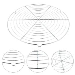 Cremalheira de resfriamento bolo redondo biscoito cozimento torrefação fio racks suporte bandeja vapor óleo padaria inoxidável grill grade para pastelaria