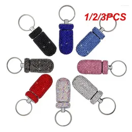 Storage Bottles 1/2/3PCS Car Box Bottle Bling Organiser Automobile Accessories For Interior / Hanging With Key Ring 2024