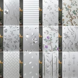 Window Stickers Film Privacy 3D Decorative Static Cling Sticker Non-Adhesive Stained Removable Glass Decals