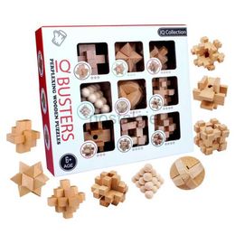 Intelligence toys 3D Jigsaw Puzzle Toy Lu Ban Kong Ming Lock Adult Social Game Brain Teaser Improving Memory Childrens Educational Toys 24327