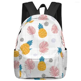 Backpack Palm Leaves Pineapple Large Capacity Bookbag Travel Backpacks Schoolbag For Teenager Women Laptop Bags Rucksack