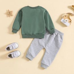 Clothing Sets Toddler Baby Boy Girl Winter Clothes Long Sleeve Crewneck Snowman Print Sweatshirt Pants 2pcs Kids Christmas Outfit