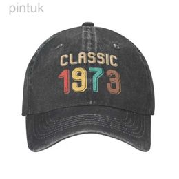 Ball Caps Fashion Cotton Vintage Classic 1973 Baseball Cap Men Women Breathable Dad Hat Performance 24327