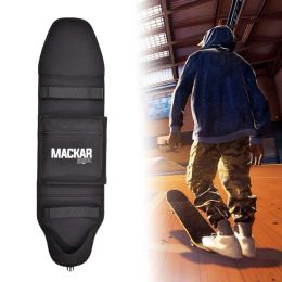 Bags MACKAR 2 In 1 Skateboard Backpack Digital Print Foldable Waterproof Zipper Pocket Skateboard Carry Bag for Small Fish Skateboard