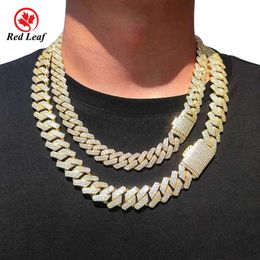 Redleaf Custom Necklace Hip Hop Jewelry S 18 Inch 15Mm Width Gold Cuban Link Chain Hiphop Unisex Sterling Sier *